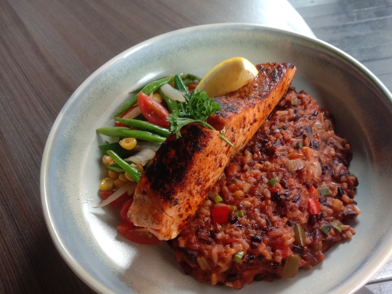JAMBALAYA Roasted Salmon